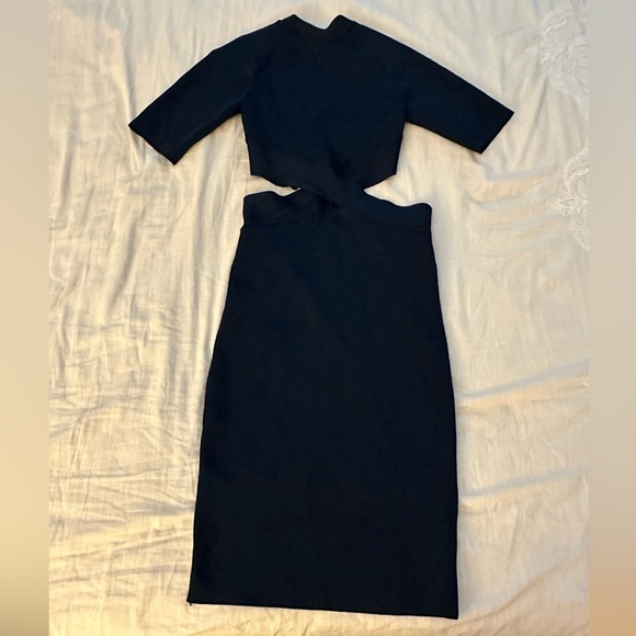 T by Alexander Wang
Criss-Cross Short-Sleeve Bodycon Dress Midnight (SD2) - Picture 5 of 8
